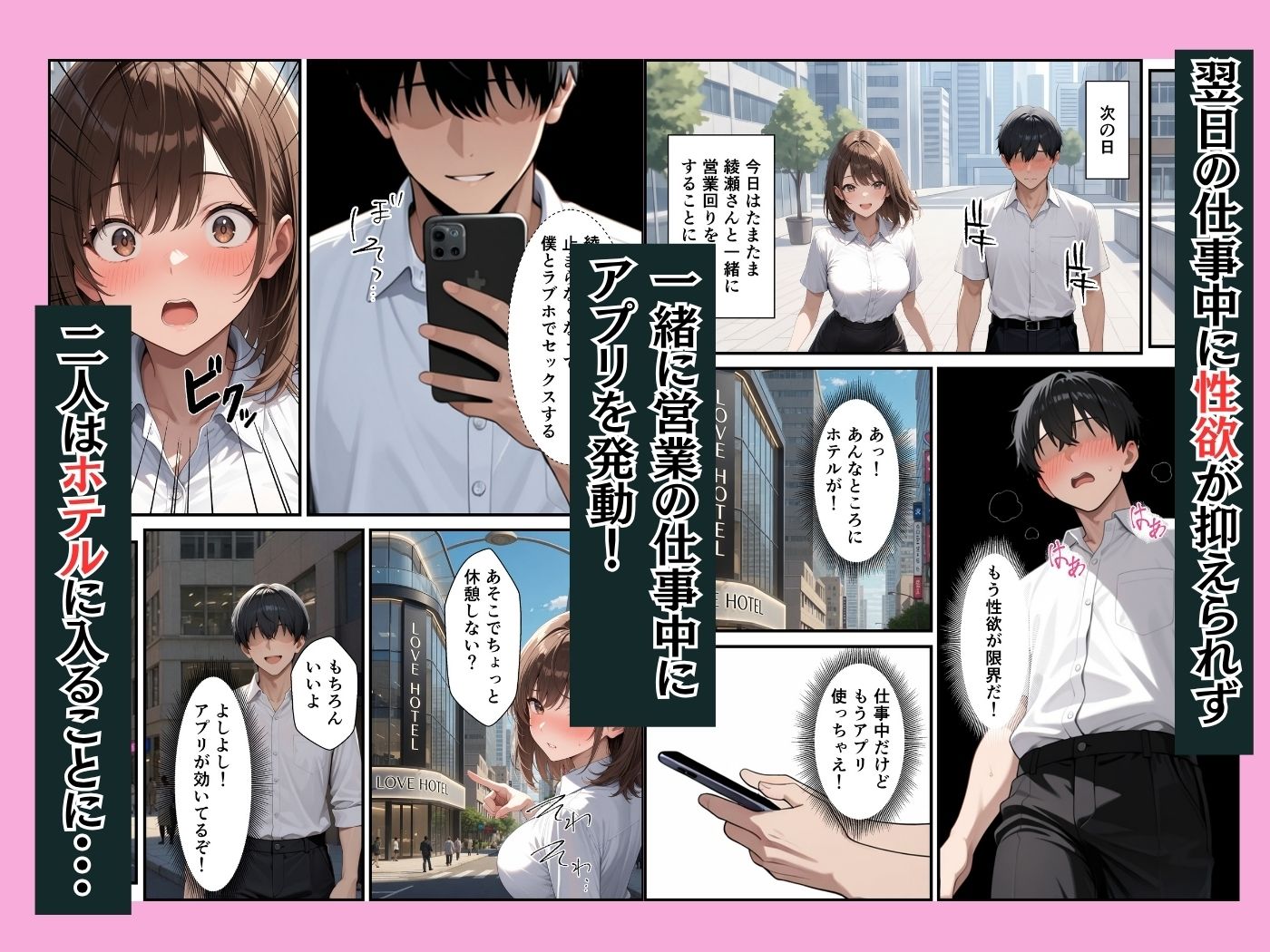 願いが叶うアプリで童貞陰キャの僕が同期の巨乳OLとイチャラブセックスできた話 - サンプル画像 8