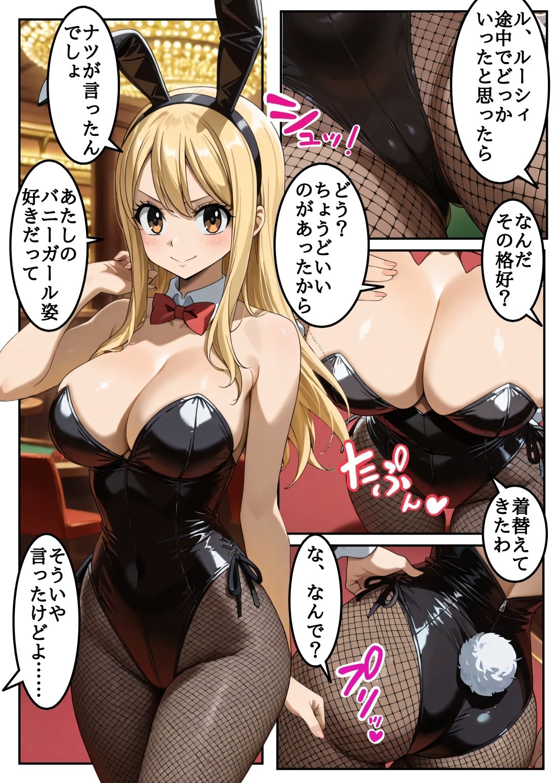 【フェ●リーテ●ル】ナ●とルー●ィが欲望を解放する魔法で3ラウンド - サンプル画像 7