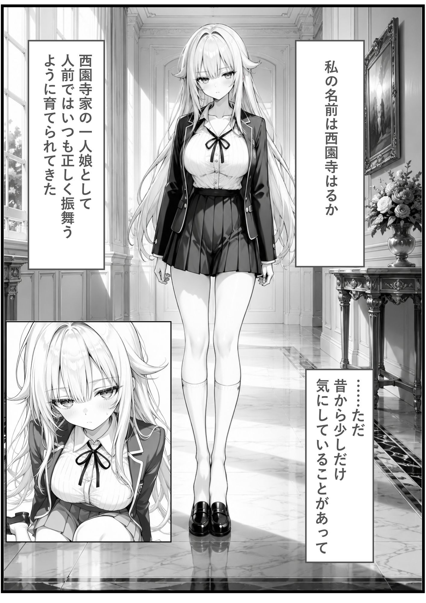 目つきの悪いジト目お嬢様に催●指導は効果ばつぐん！ - サンプル画像 1