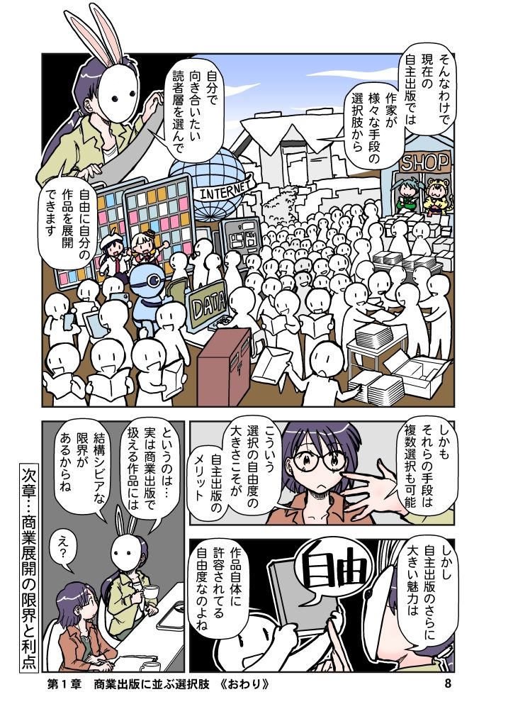 商業出版と自主出版を比較考察してみたら  創作同人電子書籍のススメ2026年 - サンプル画像 8