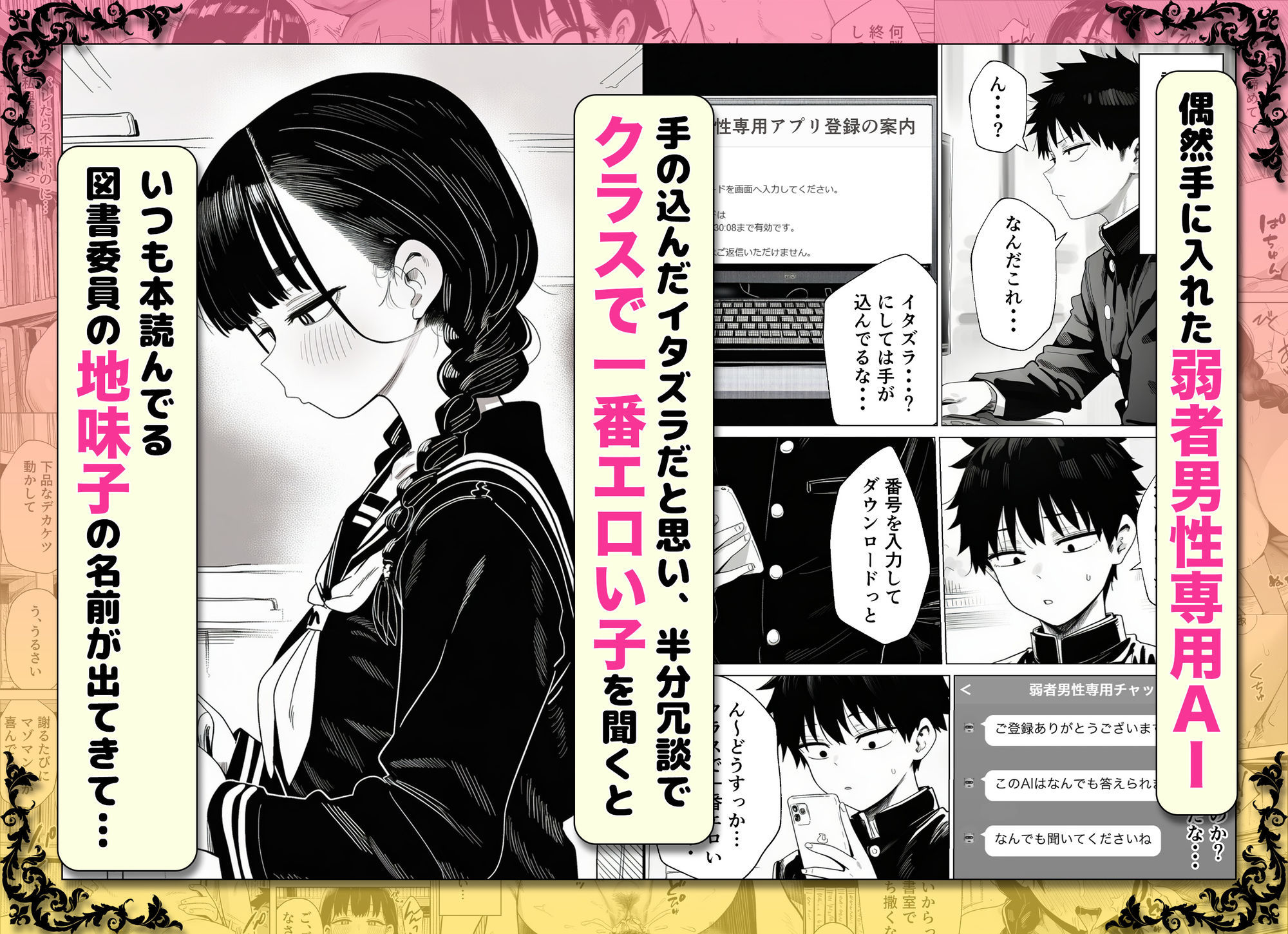 弱者男性専用AIでドスケベ同級生のヒミツ暴いたらエロ過ぎて滅！！ - サンプル画像 1