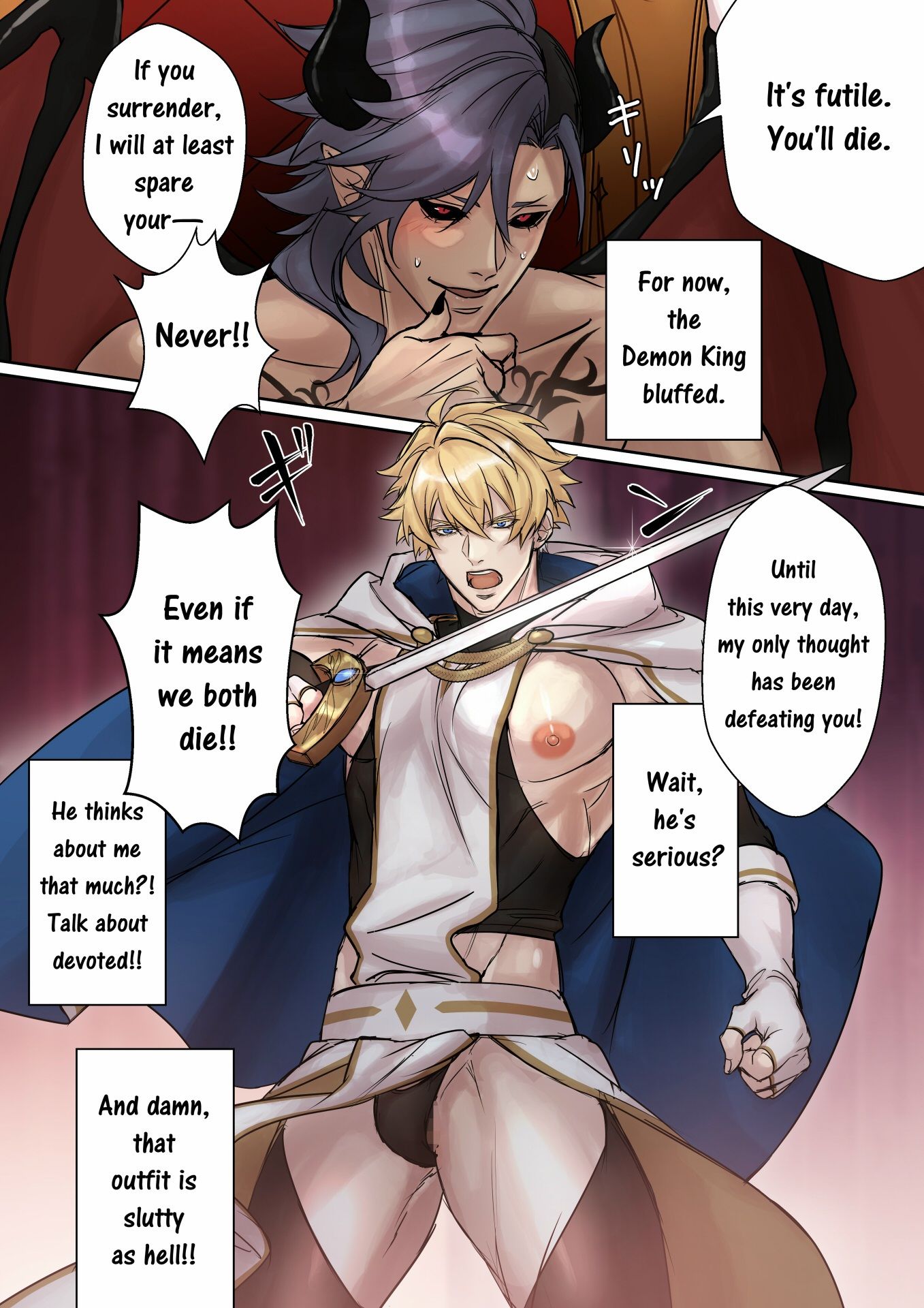 ［Comic Version］ The Hero with the Lewd Crest and the Demon King -Sacrifice of the Demon Castle- - サンプル画像 7