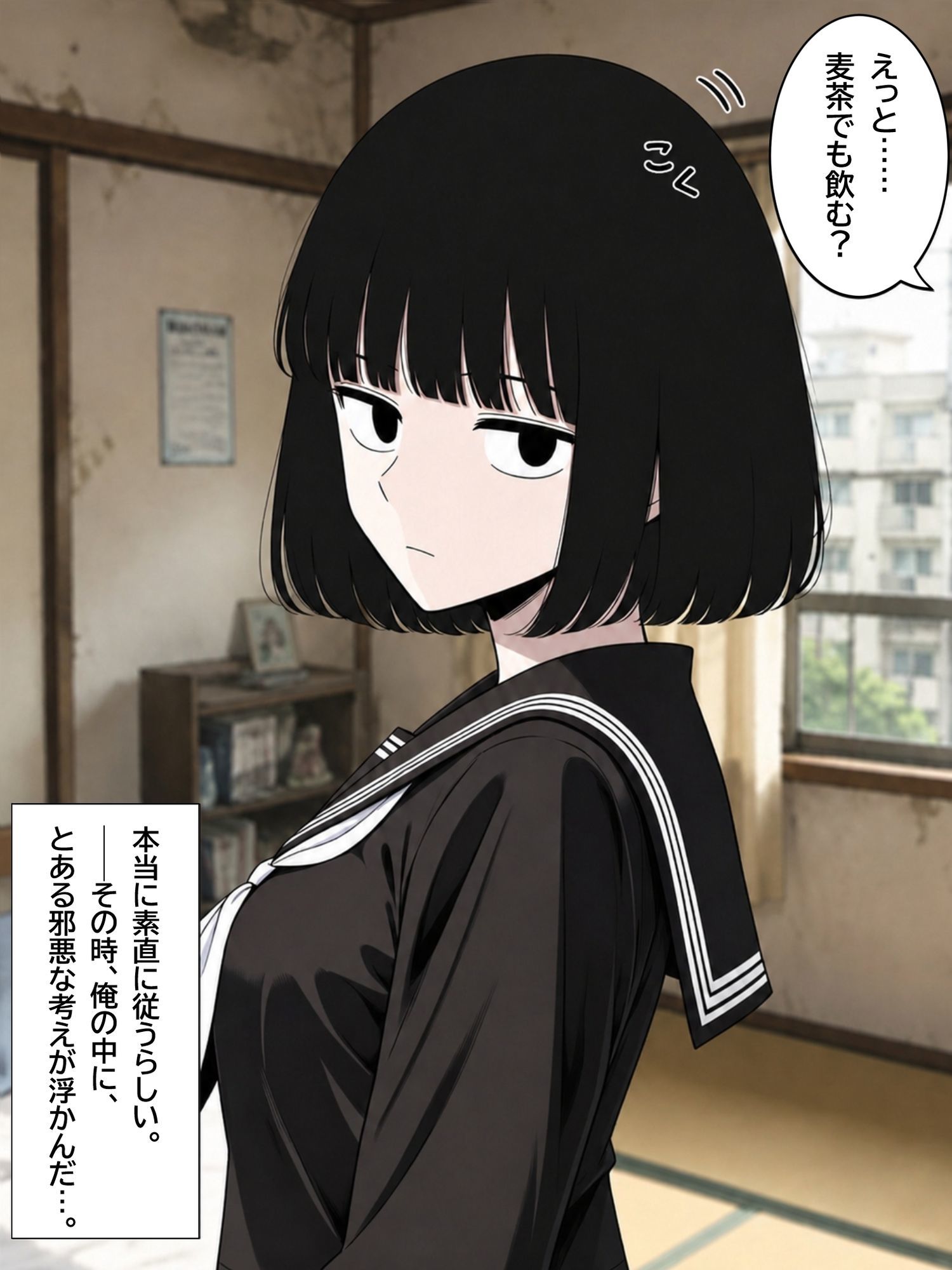 俺の家に宗教勧誘に来た同級生の無口な女子に無責任中出しして孕ませる。 - サンプル画像 4