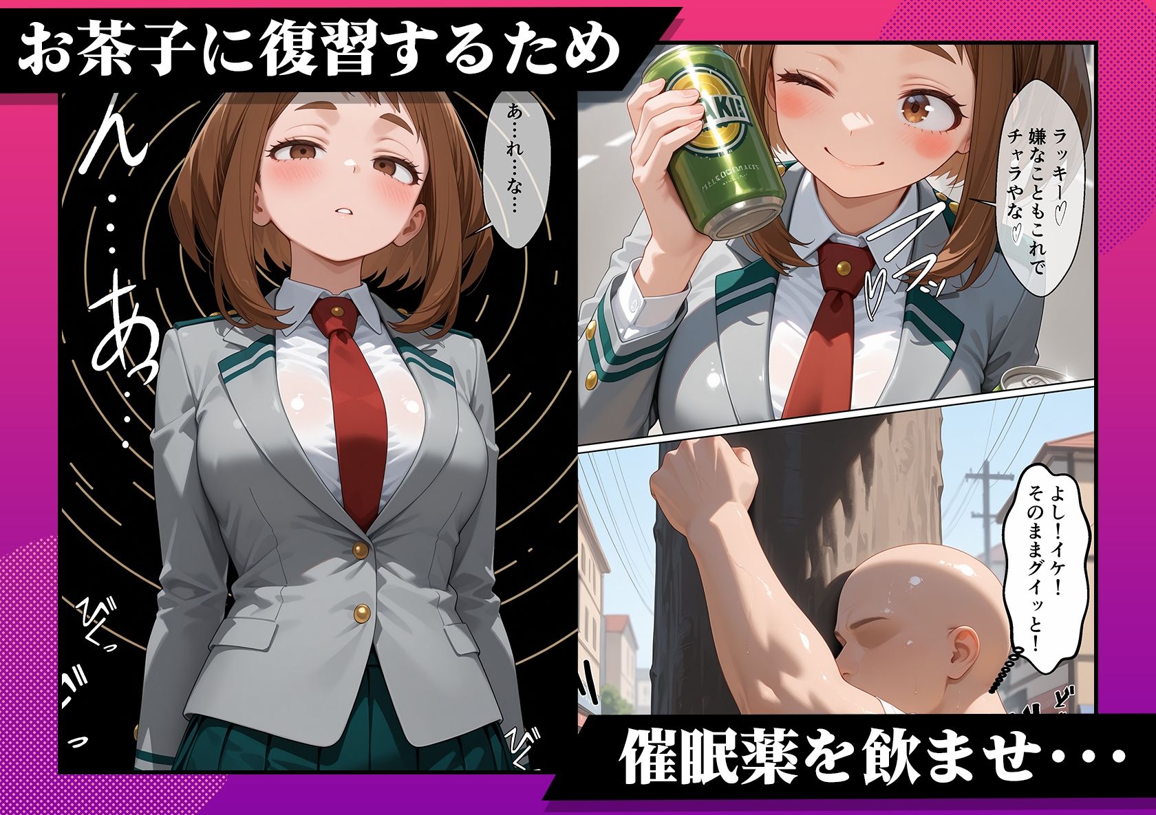 どんな抵抗も催●薬の前じゃ無意味なんだよw【僕のヒー〇ーアカデミア編】 - サンプル画像 1