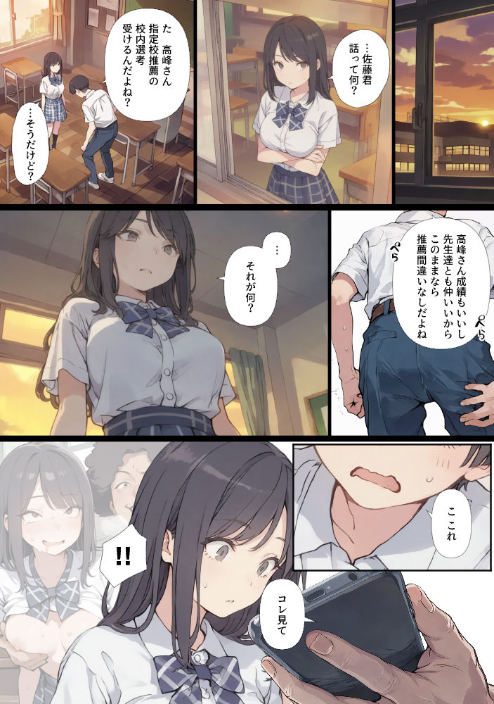 ゲテモノ好きのカースト最上位女子がチー牛に脅される漫画 - サンプル画像 6