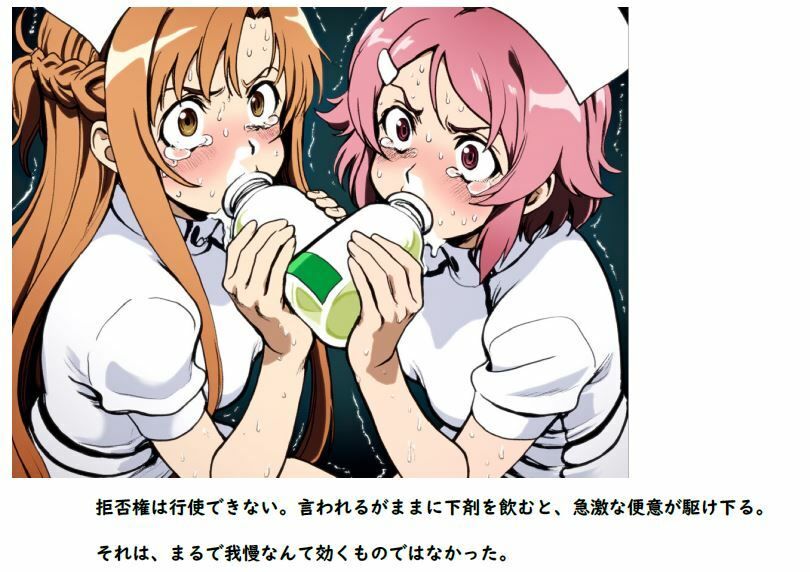 新人看護婦 明日奈と里香 嗚咽の浣腸我慢対決 〜白衣の恥辱耐久レース〜 - サンプル画像 9