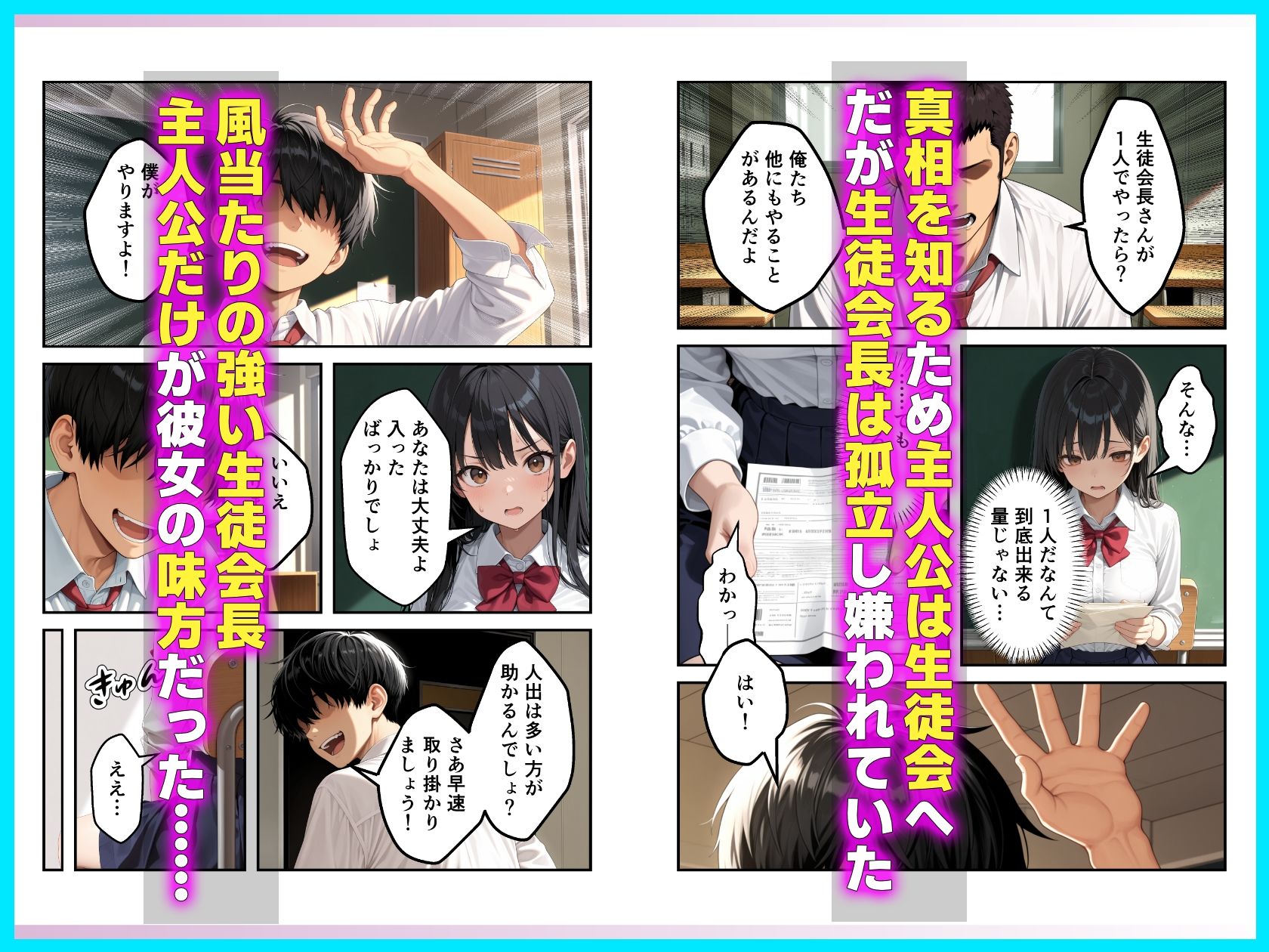 強気で嫌われ生徒会長は俺にだけあまあま_何度もイチャラブ生ハメセックス - サンプル画像 2