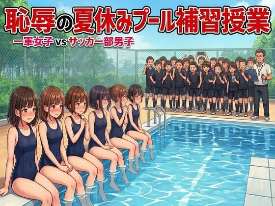 恥辱の夏休みプール補習授業。一軍女子vsサッカー部男子