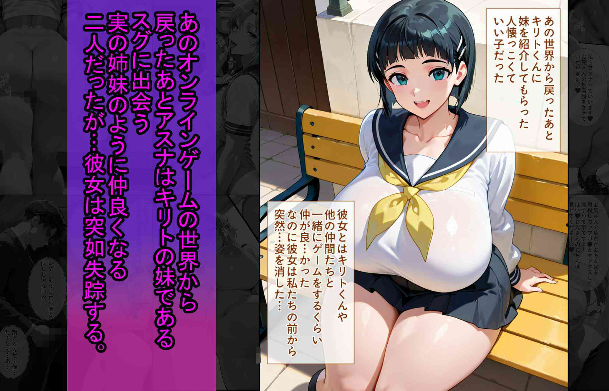 爆乳J●  アスナちゃんが巨根おじさんに寝取られる  話15 - サンプル画像 3