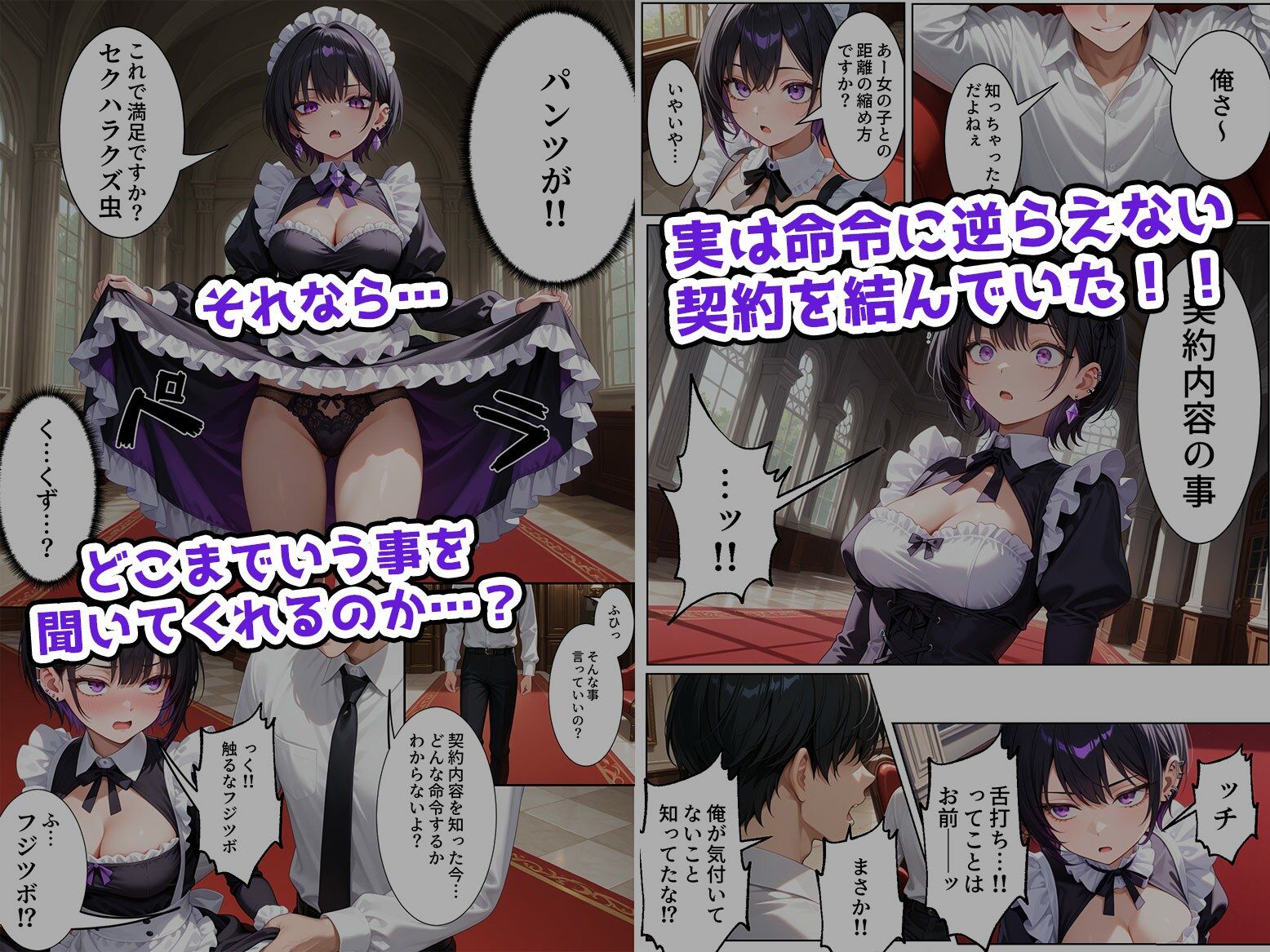 無感情メイドを金の力で言いなりにしてみたら思ったより命令聞いてくれたから調子に乗って… - サンプル画像 2