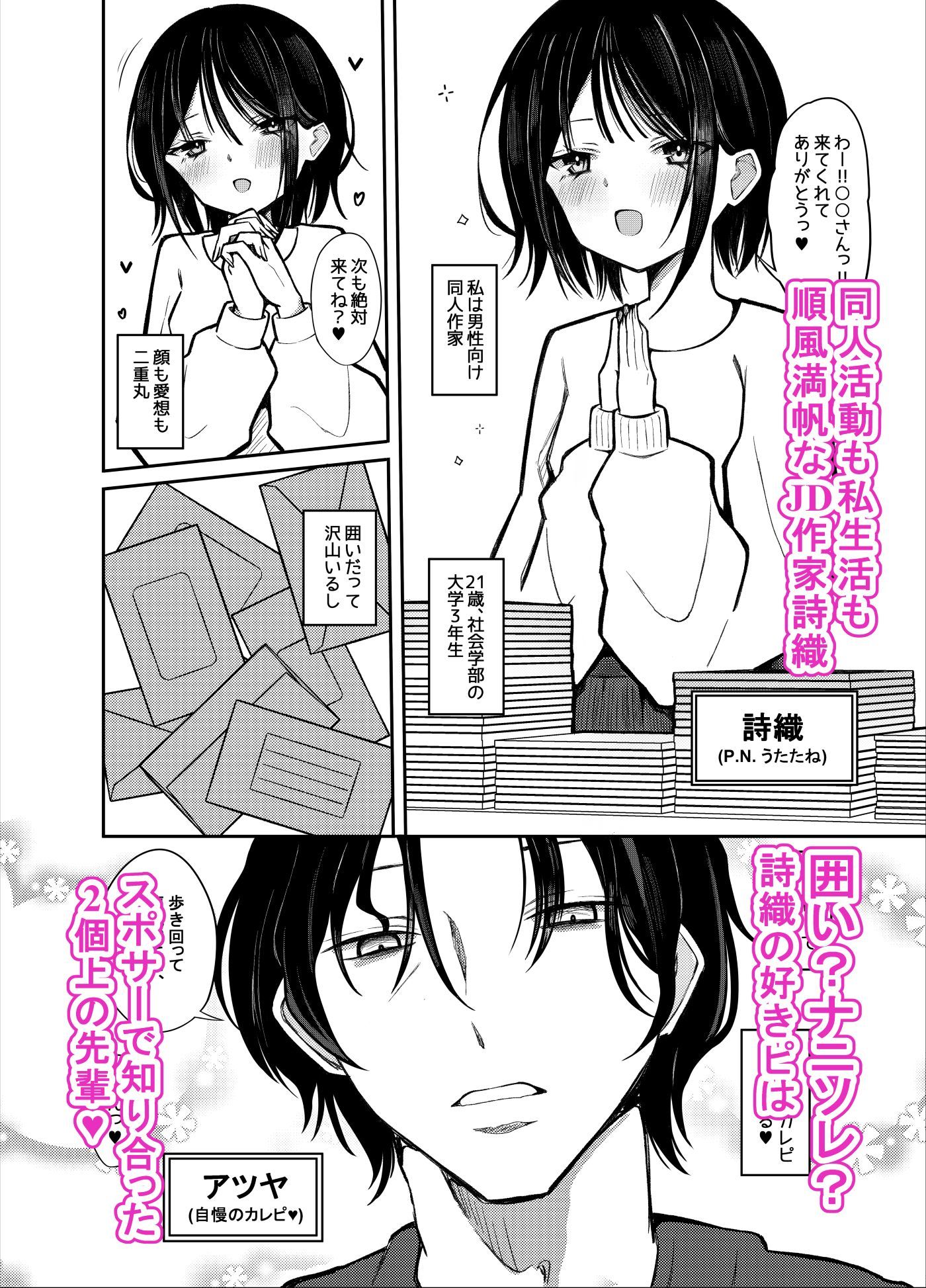 私は好きピの言いなり彼女_JD同人作家詩織ちゃん - サンプル画像 1