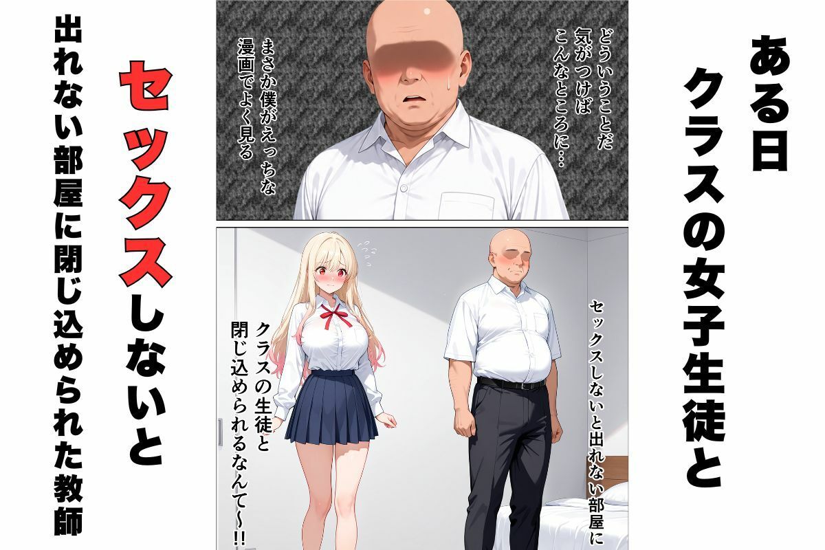 セックスしないと出れない部屋に嫌いな担任と閉じ込められた話。 - サンプル画像 1