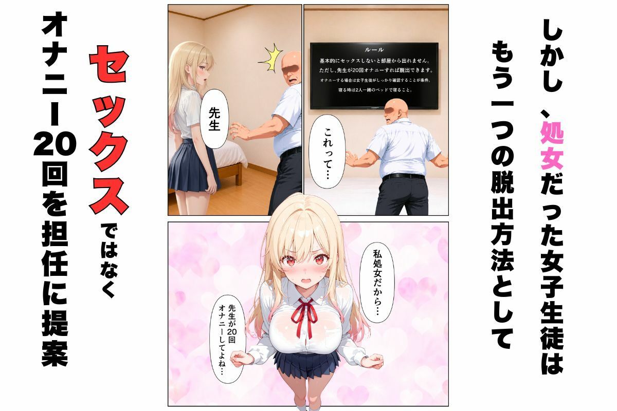 セックスしないと出れない部屋に嫌いな担任と閉じ込められた話。 - サンプル画像 2
