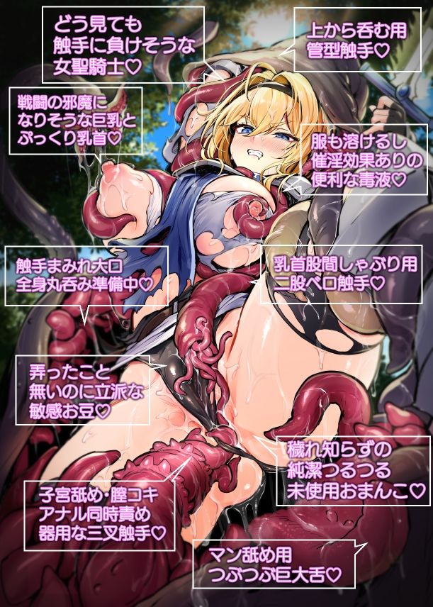 聖騎士様は丸呑み触手のナカ。 - サンプル画像 6