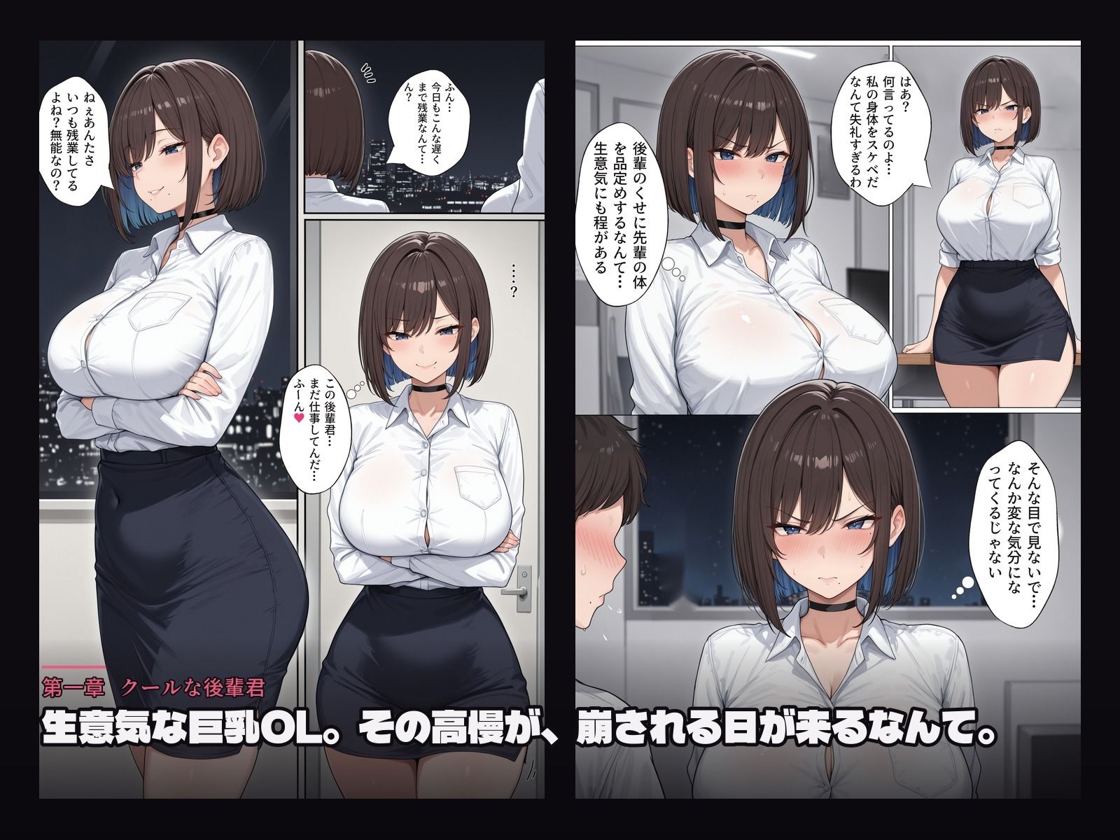 生意気な巨乳OLは、後輩にも社長にもビーチの男にも勝てなかった。 - サンプル画像 1