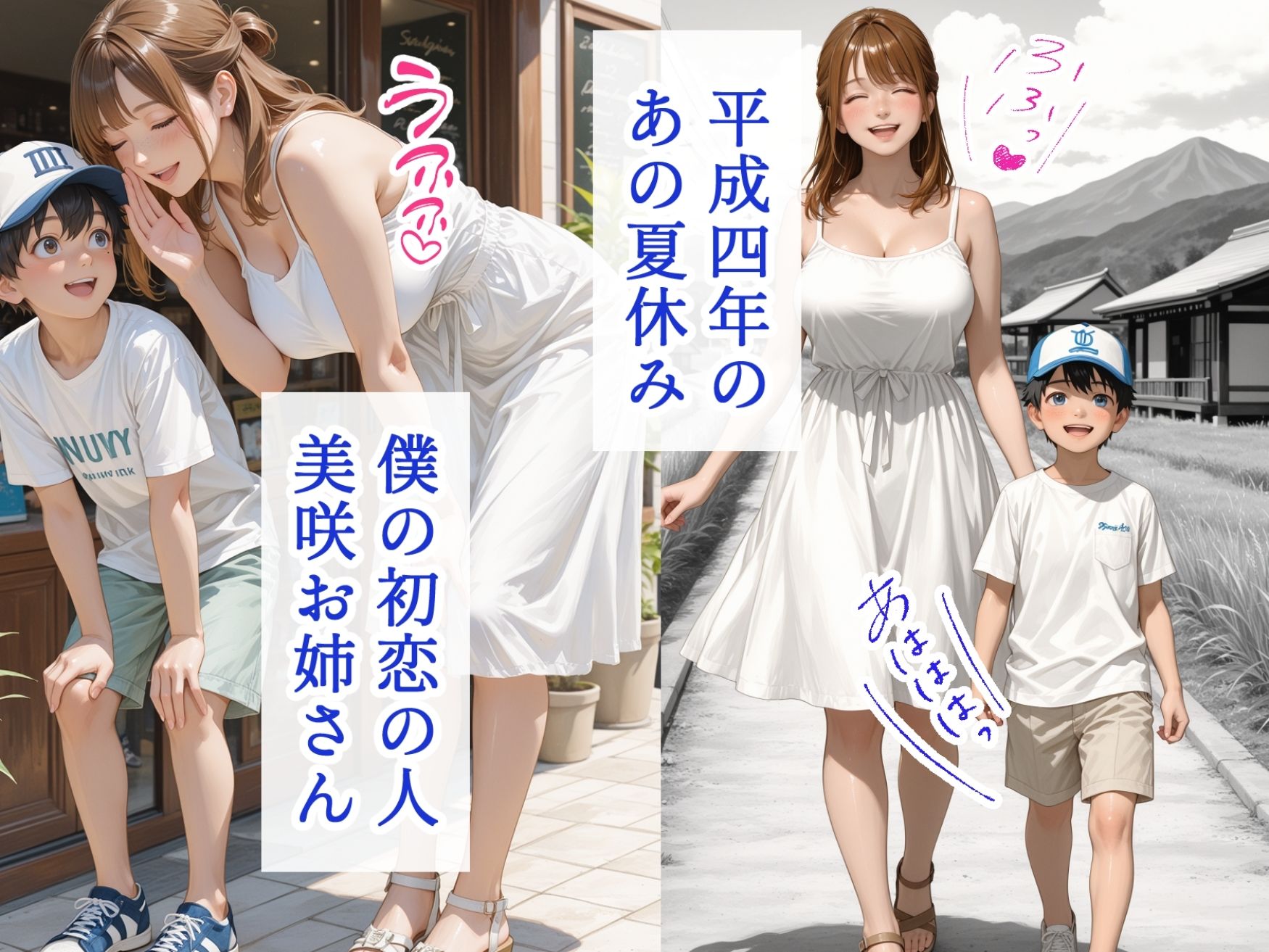 僕の初恋が崩壊した衝撃の夏休み  お姉さんの絶頂セックスを覗いてしまった僕 - サンプル画像 2