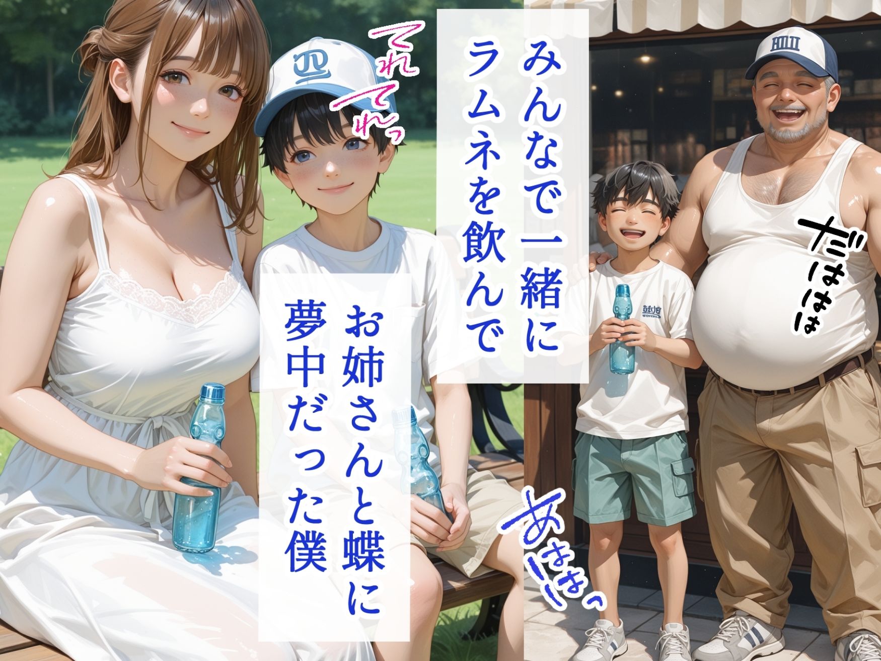 僕の初恋が崩壊した衝撃の夏休み  お姉さんの絶頂セックスを覗いてしまった僕 - サンプル画像 3