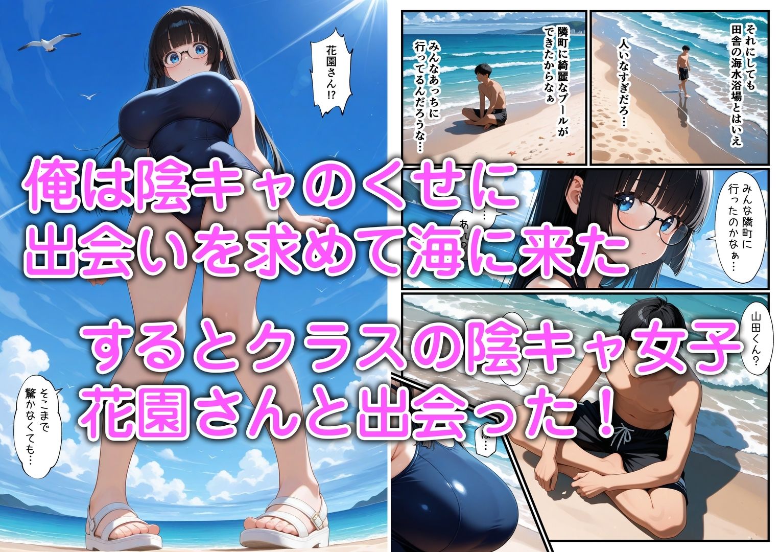 クラスの地味顔巨乳とセフレになった - サンプル画像 1