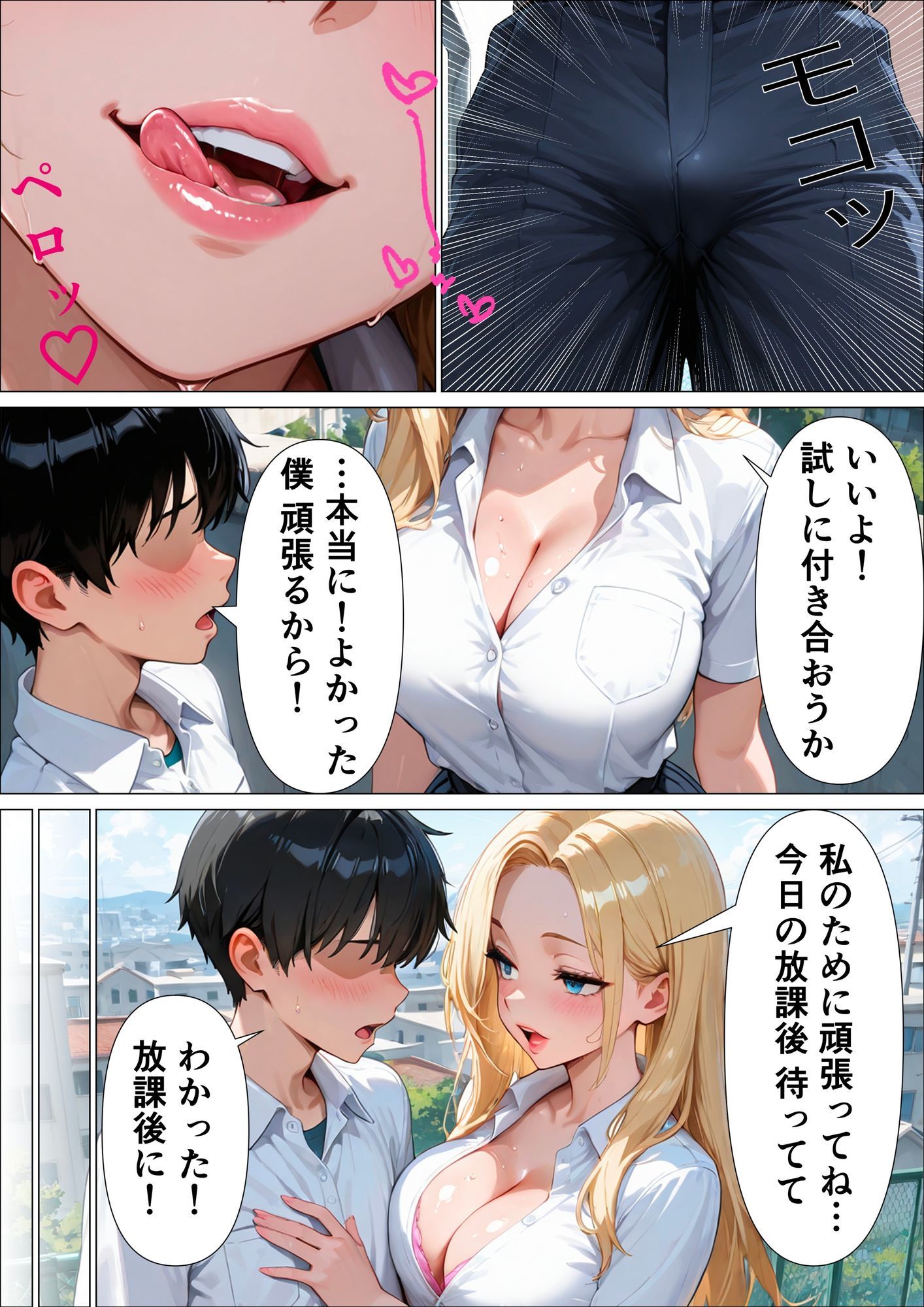 告白してきた優等生がデカチンで逆レ●プしたら気持ち良すぎて童貞チンポに中出しされた話 - サンプル画像 2