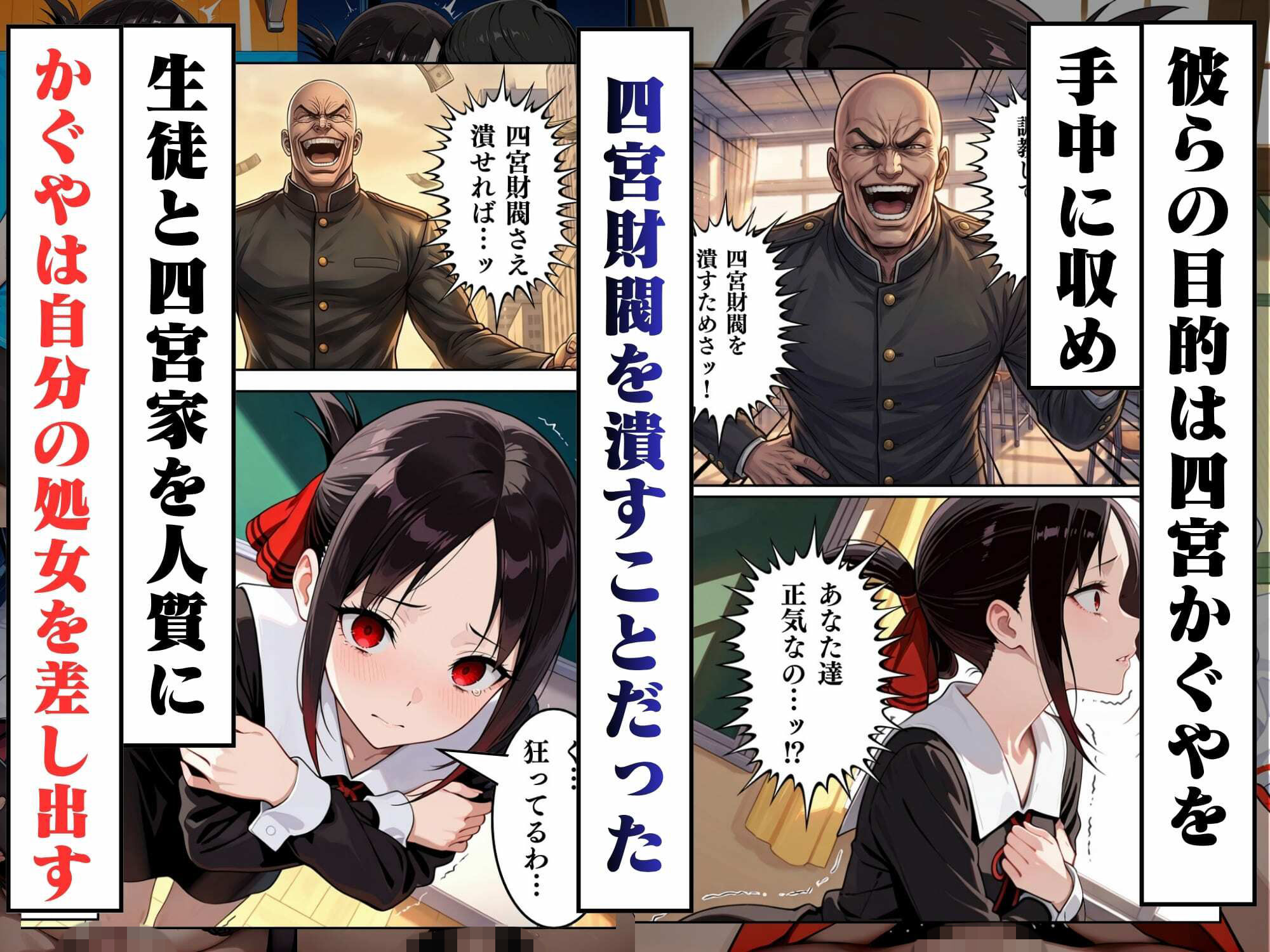 かぐや様を調教。強●絶頂と快楽地獄で壊される - サンプル画像 3