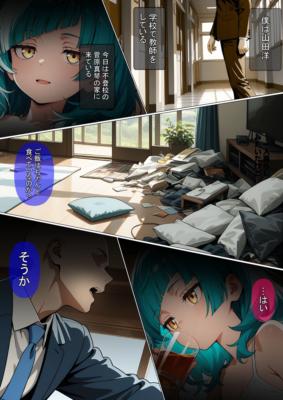【漫画】不登校の生徒を壊した話 - サンプル画像 2