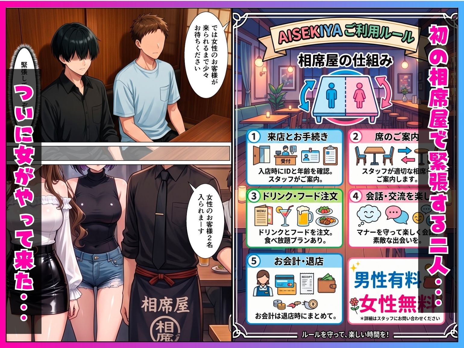 童貞陰キャの僕が相席居酒屋で出会ったクール系ギャルとあざと系ギャルに中出しセックスした話 - サンプル画像 2