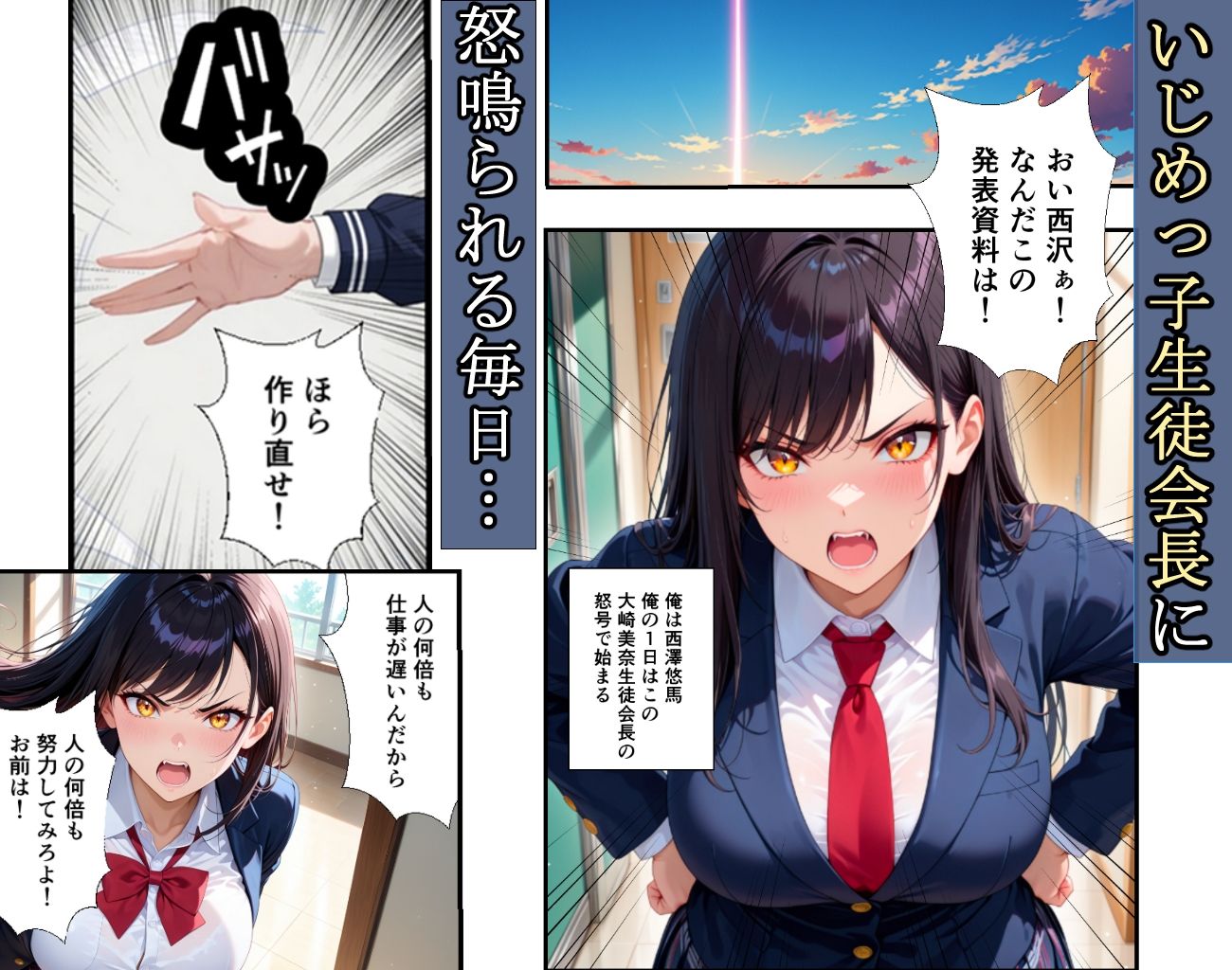 いじめっ子生徒会長 復讐NTR調教 〜弱みを握られて言いなりに〜 - サンプル画像 1