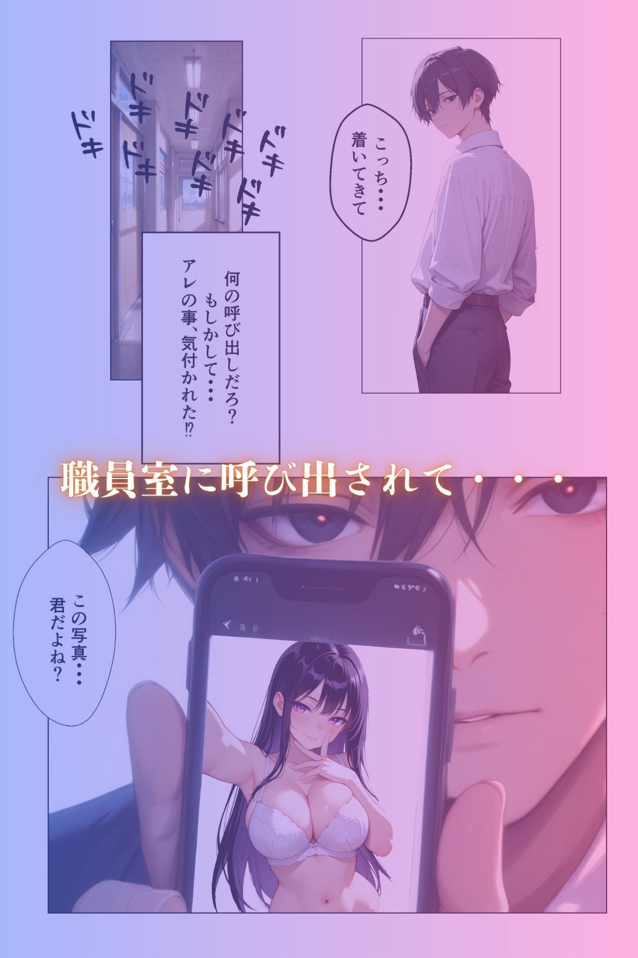 寝取られ学級委員長  〜裏垢の弱みを握られ教師に汗だく中出し肉便器〜 - サンプル画像 4