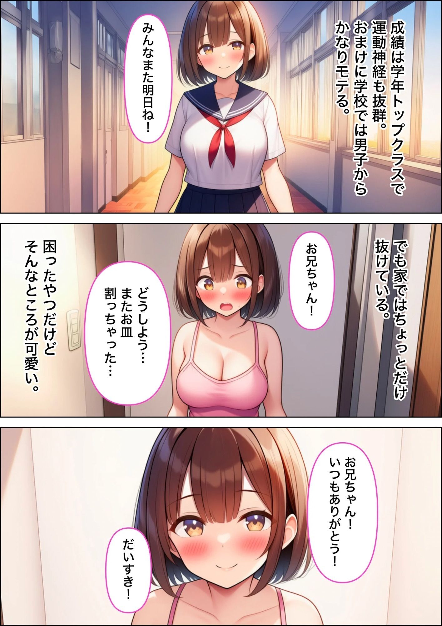 小悪魔妹に誘惑されて中出しセックスしちゃった話 - サンプル画像 6