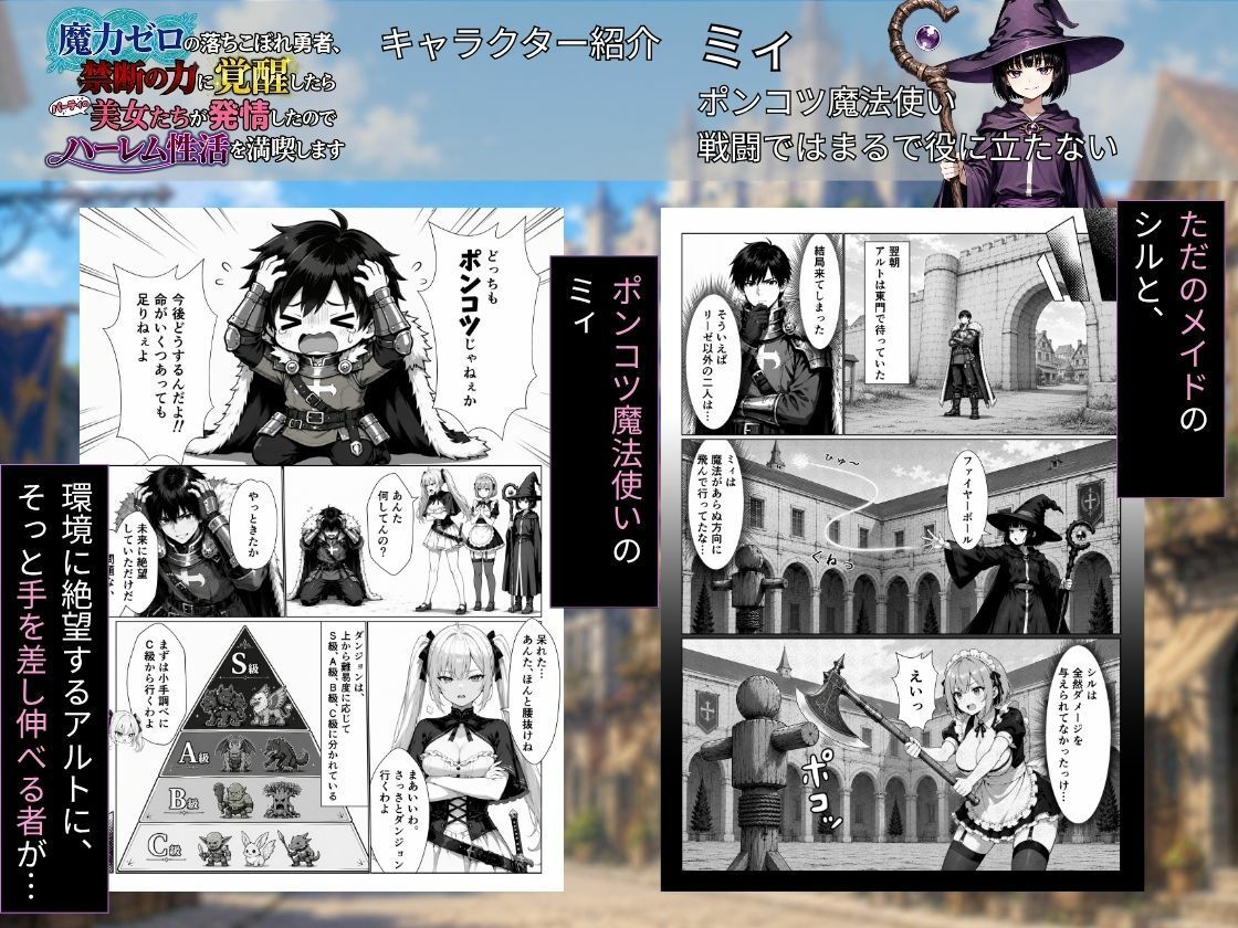 魔力ゼロの落ちこぼれ勇者、禁断の力に覚醒したらパーティの美女たちが発情したのでハーレム性活を満喫します - サンプル画像 3