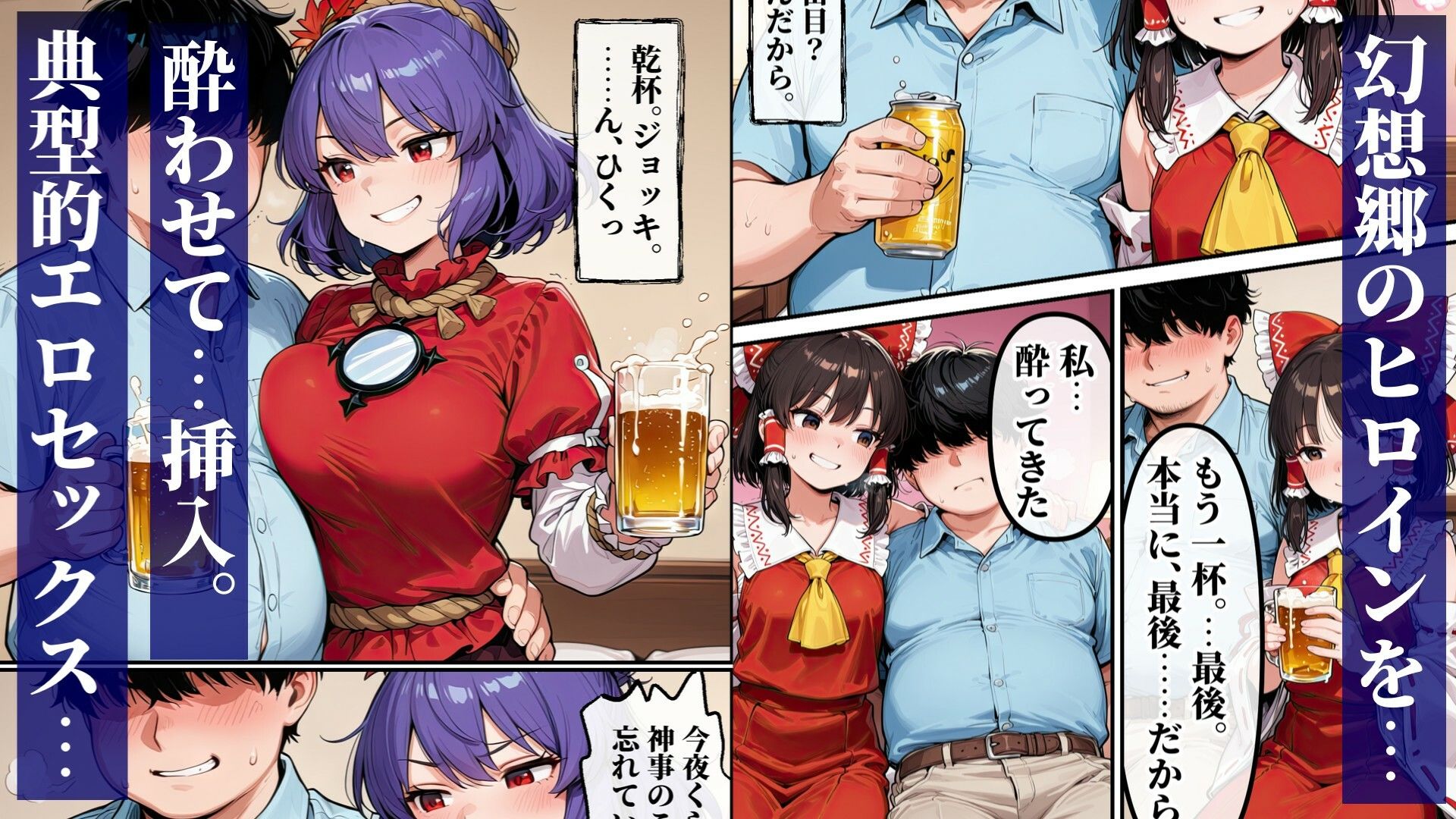 東方宅飲晩酌記〜欲望が、理性より先に落ちる - サンプル画像 2