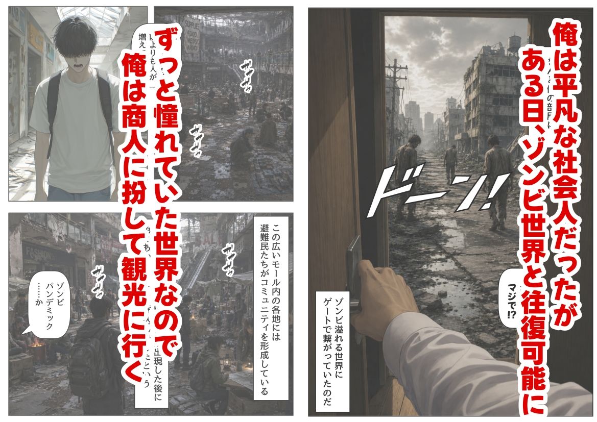 ゾンビ世界と往復チート  〜俺だけゾンビ世界を楽しくエッチに満喫する〜 - サンプル画像 1