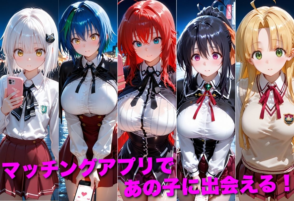 マッチングアプリで出会った美女を孕ませた話 ハ●スクールD×D編 - サンプル画像 1