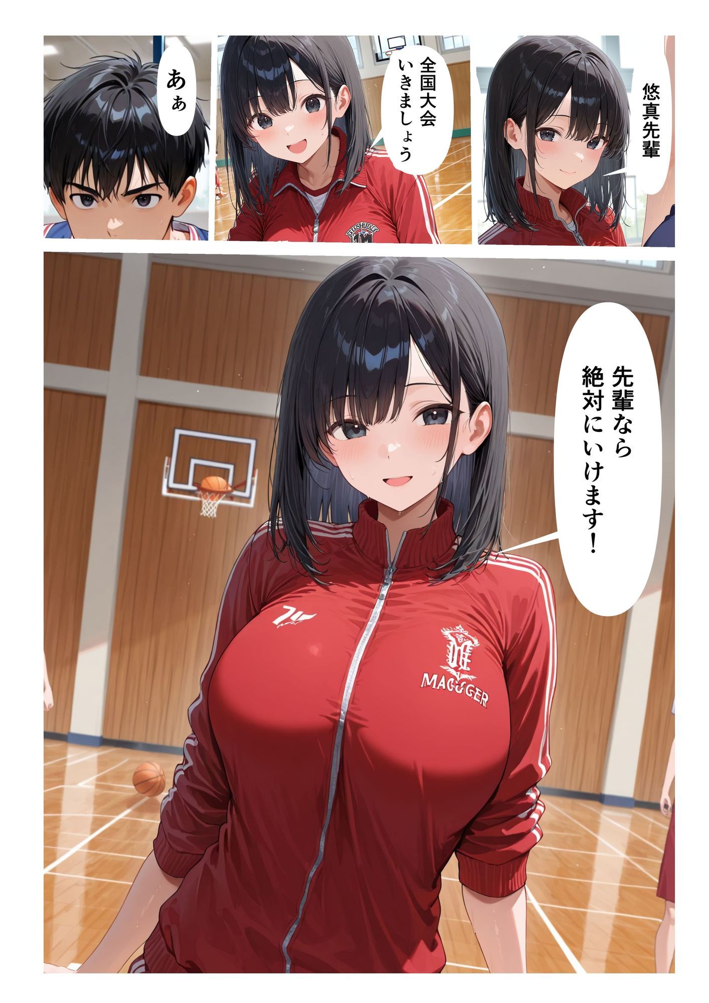 彼女がいるのに体育館倉庫で部活マネージャーを潮吹き絶頂させた話 - サンプル画像 2