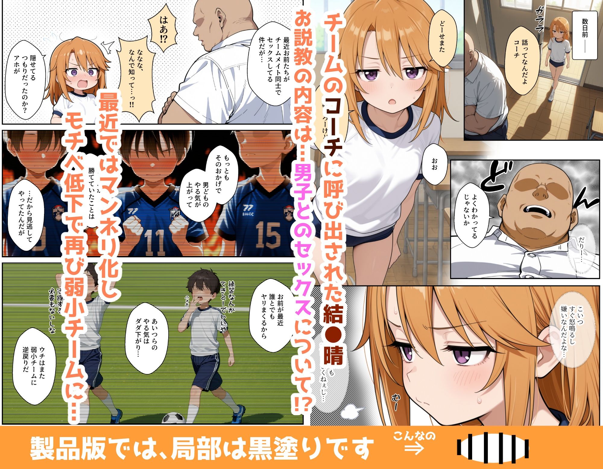 やっぱサッカーって仲間とのつながりが大事だよな！ 2 - サンプル画像 3