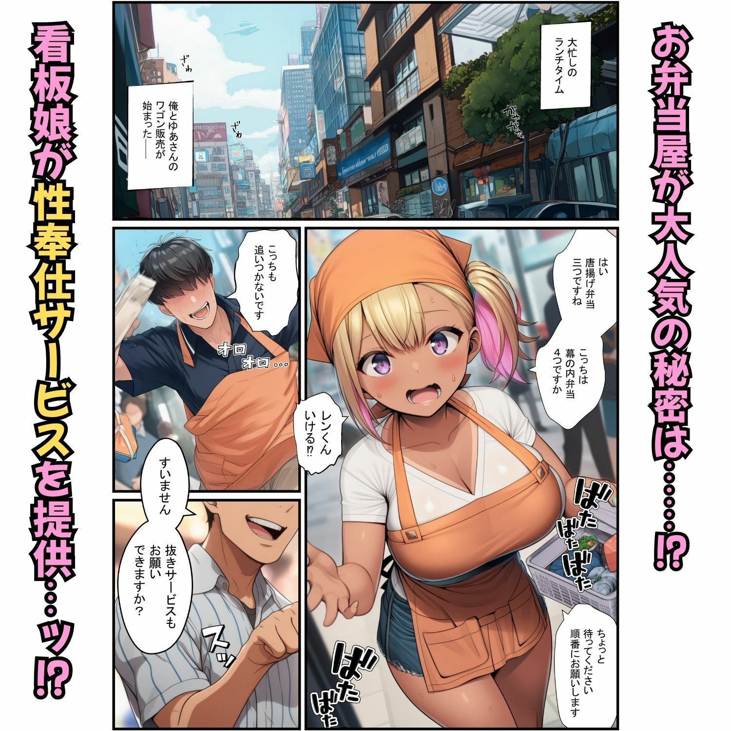 お弁当屋の看板娘が生ハメ奉仕！配達先で寝取られ肉便器堕ち - サンプル画像 3