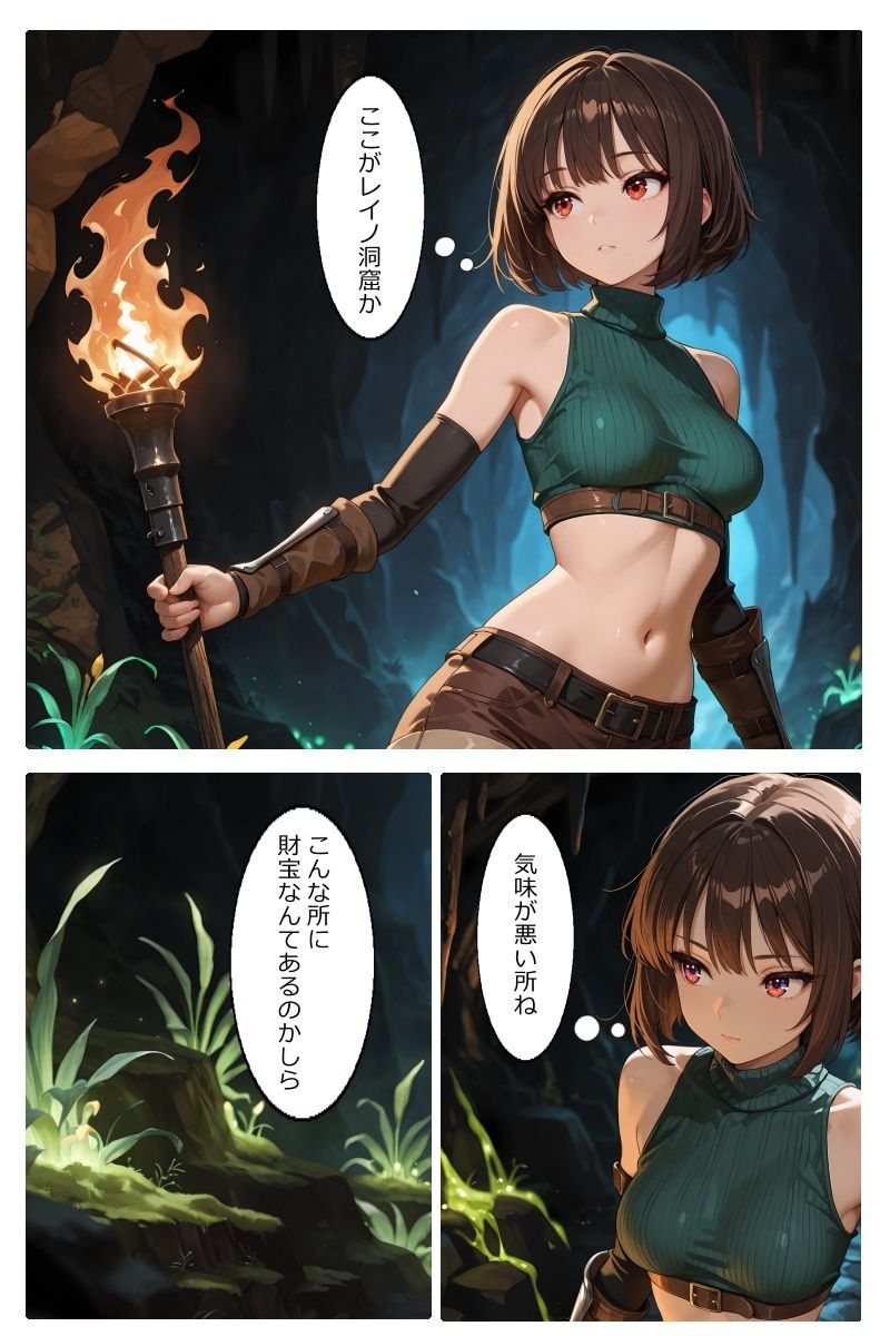 触手に襲われる冒険者の話〜シフ〜 - サンプル画像 1