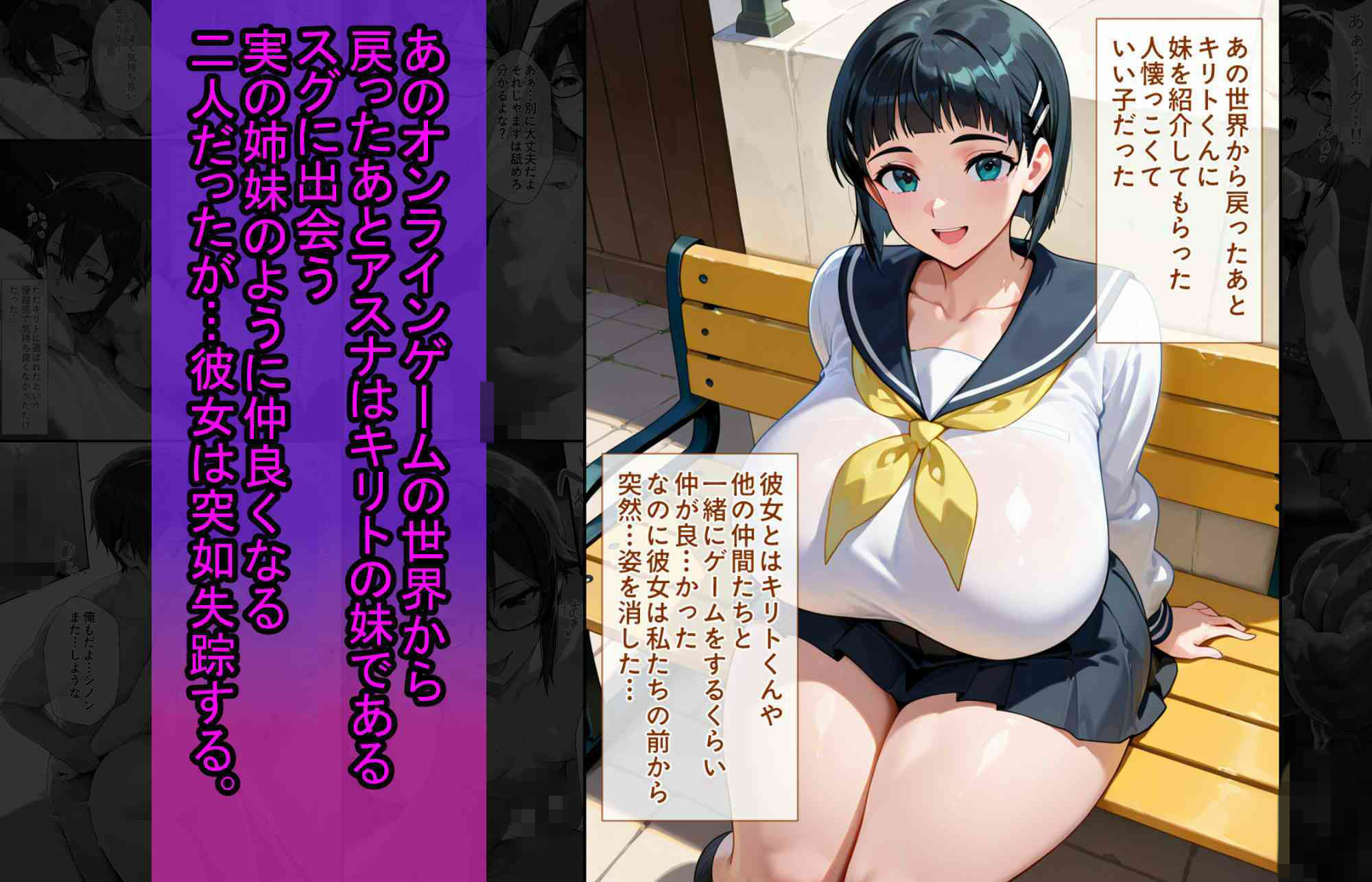 爆乳J●  シノンちゃんが巨根おじさんに寝取られる  話1 - サンプル画像 3
