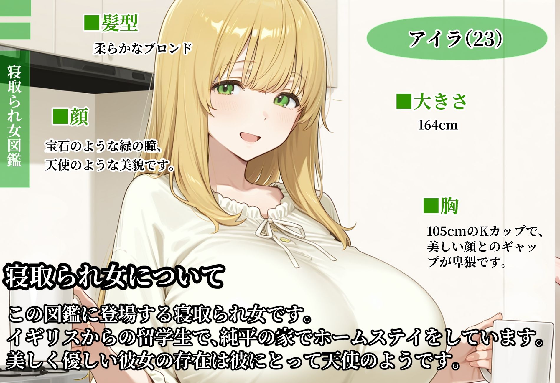 寝取られ女図鑑 アイラ - サンプル画像 2