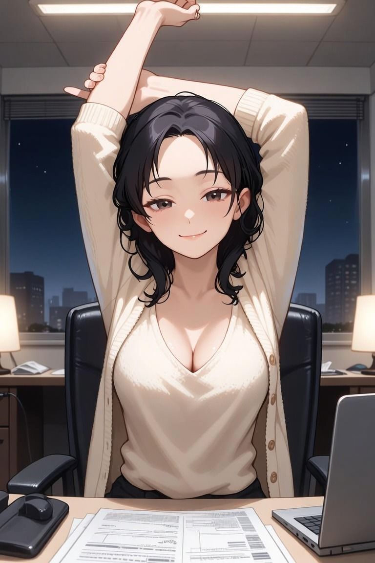 【人妻×PTA】PTAの人妻は、独身の彼の前でだけ崩れる ―役員作業の遅い夜― - サンプル画像 1