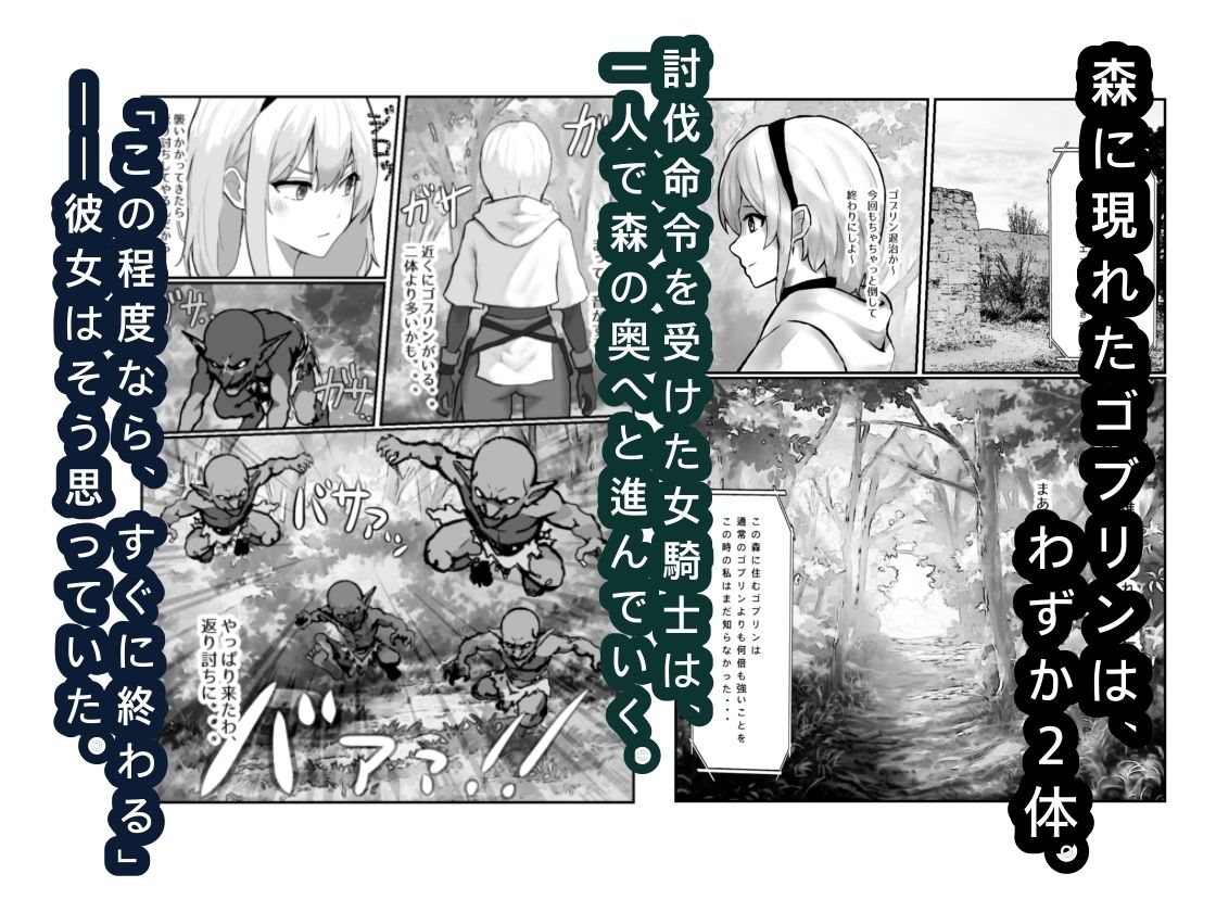 女騎士敗北録 〜ゴブリンの森〜  1 - サンプル画像 1