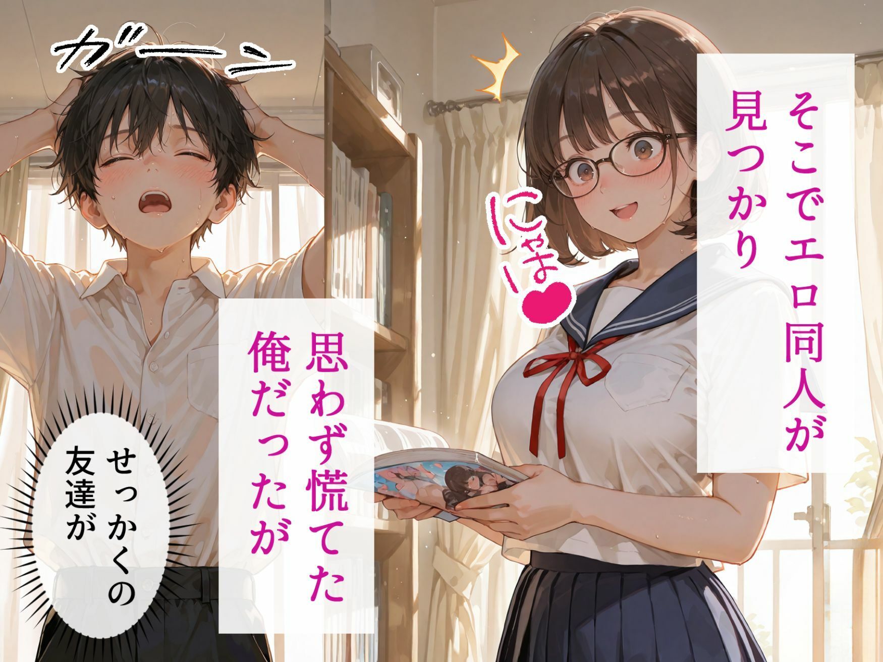 処女と童貞のオタクな二人が発情し過ぎて精液まみれになった件 - サンプル画像 5
