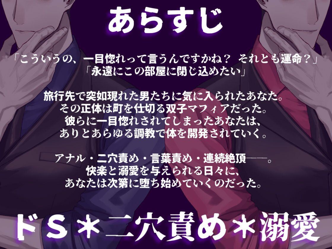 双子マフィアの溺愛監禁記録 〜ドSな双子による秘部とアナルの二穴責め調教〜 - サンプル画像 1
