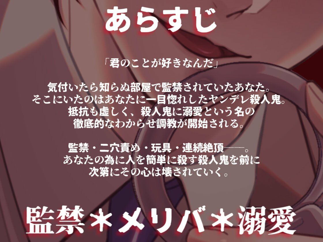 ヤンデレ殺●鬼に惚れられ独占欲による二穴調教の溺愛監禁生活をさせられる話 - サンプル画像 1