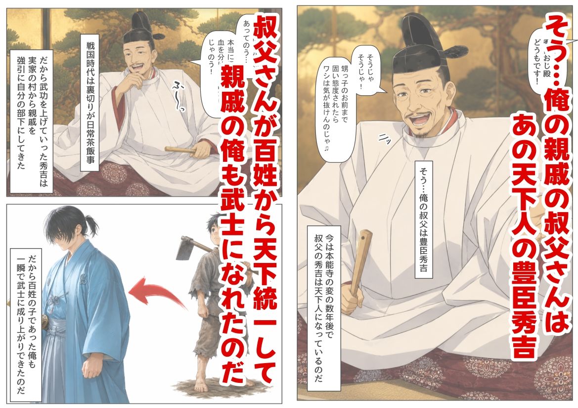 豊臣親戚！  〜秀吉の親戚に転生した〜 - サンプル画像 2