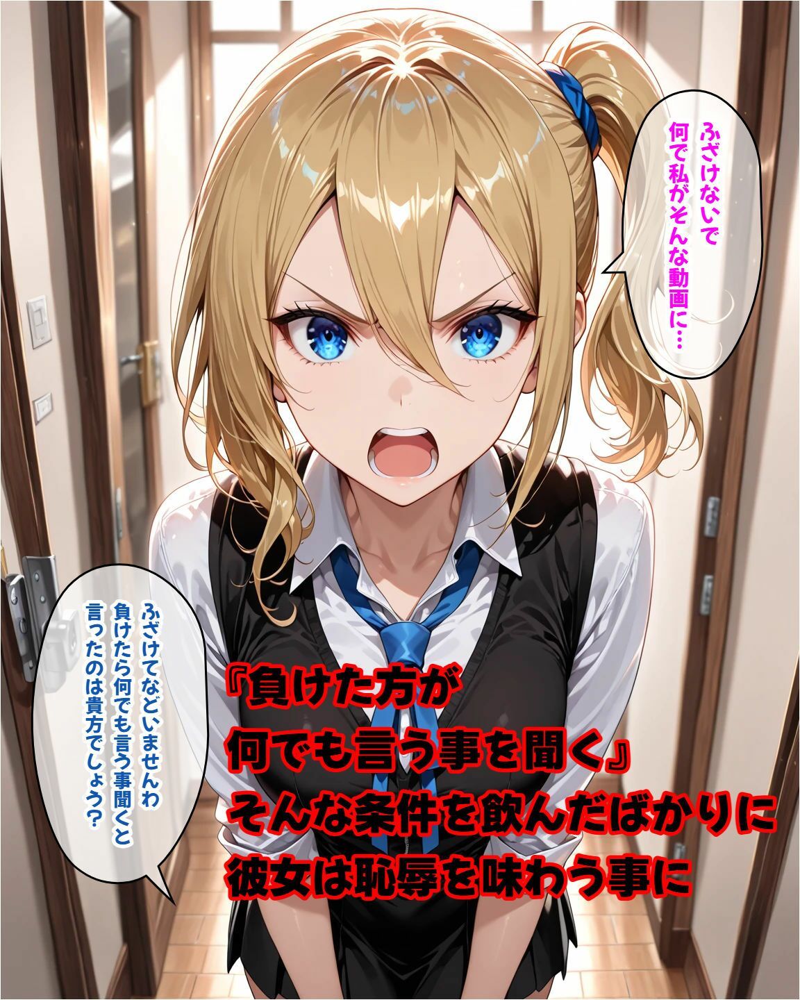 金髪クールギャル 敗北の代償 〜見知らぬ男に処女を捧げる屈辱撮影〜 - サンプル画像 1