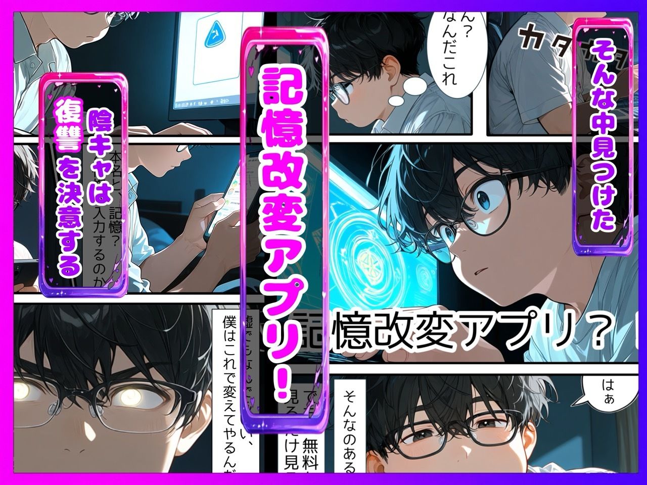【陰キャ逆転】記憶操作アプリでいじめっ子の巨乳ギャルと清楚系を完堕ちわからせする話 - サンプル画像 3