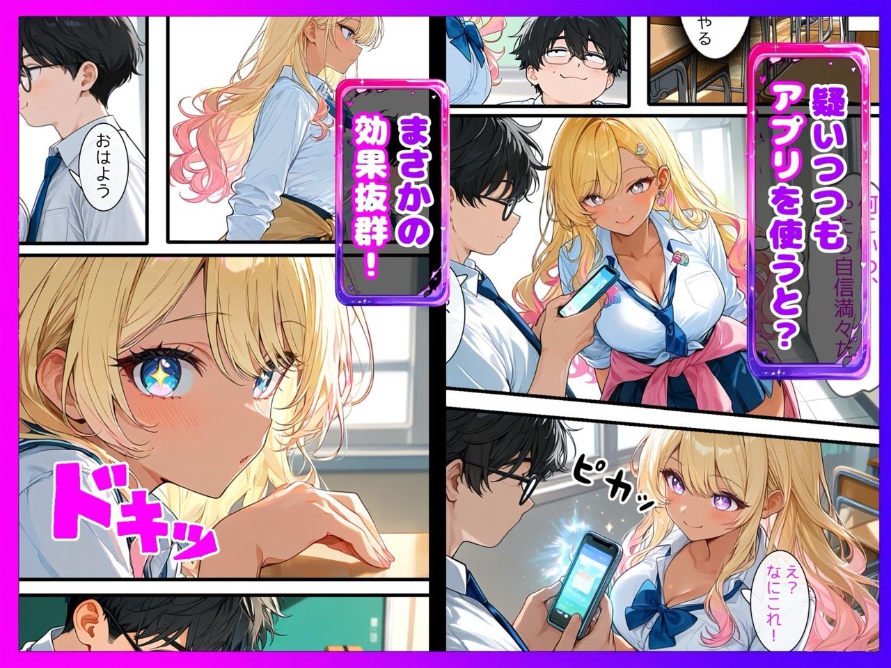 【陰キャ逆転】記憶操作アプリでいじめっ子の巨乳ギャルと清楚系を完堕ちわからせする話 - サンプル画像 4