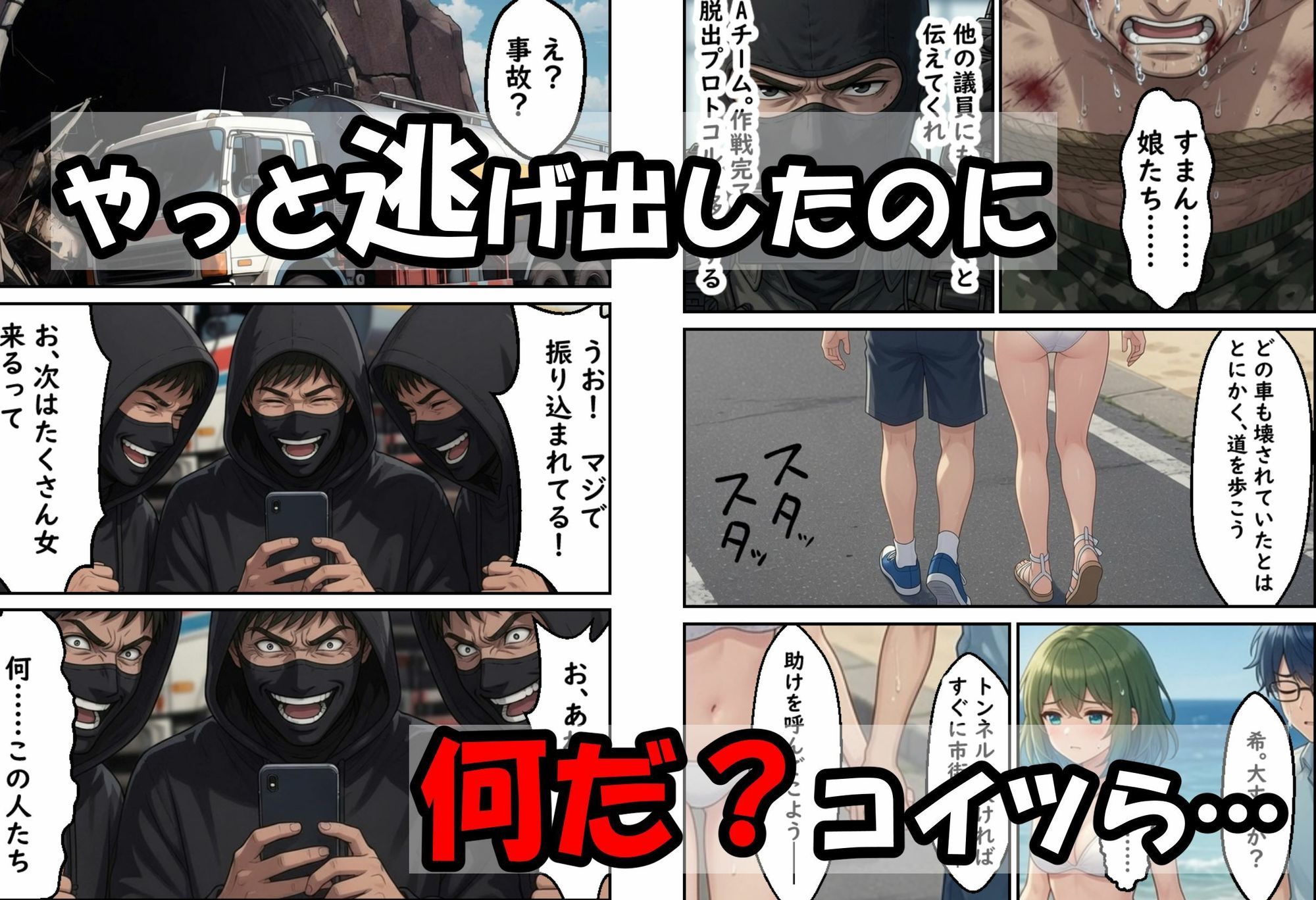 僕の新妻が海に押し寄せたテロリストに犯●れる訳がない - サンプル画像 6