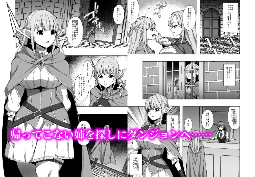 エルフ姉妹と人格排泄エロトラップダンジョン - サンプル画像 1